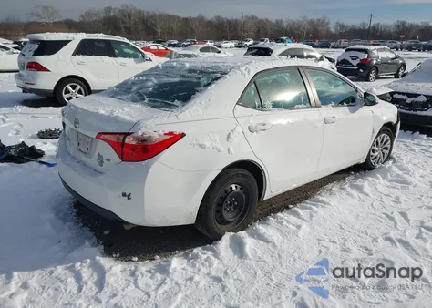 2019 Toyota Corolla Le z USA, uszkodzony, nr VIN 2T1BURHE4KC125996